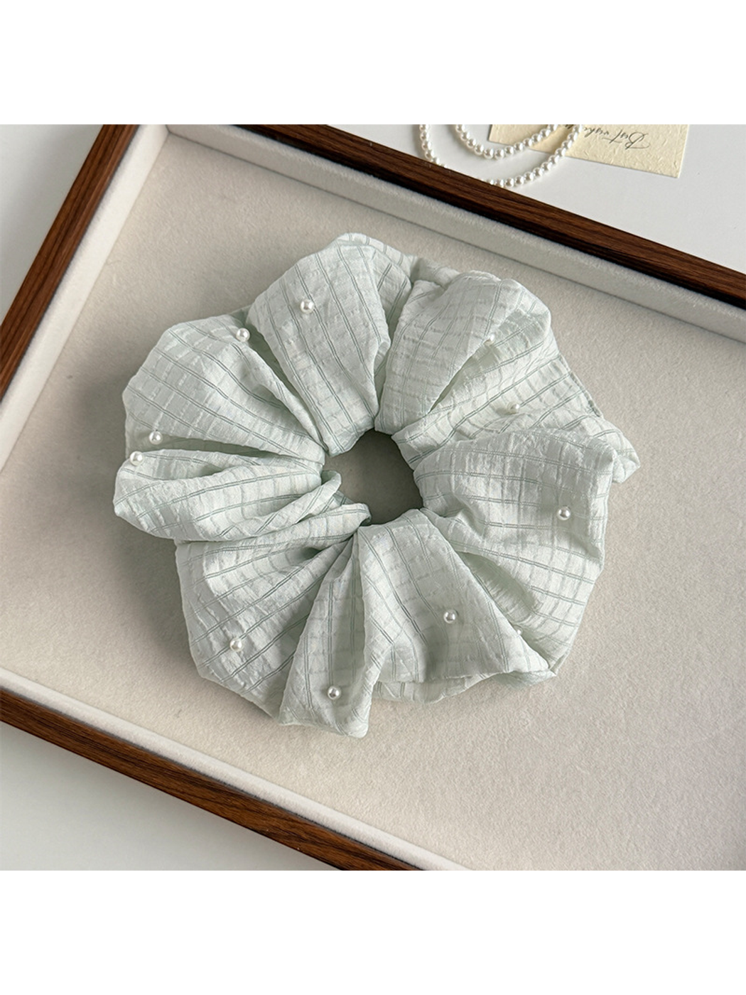 Gifty - Striped Sweet Style Polyester Scrunchie