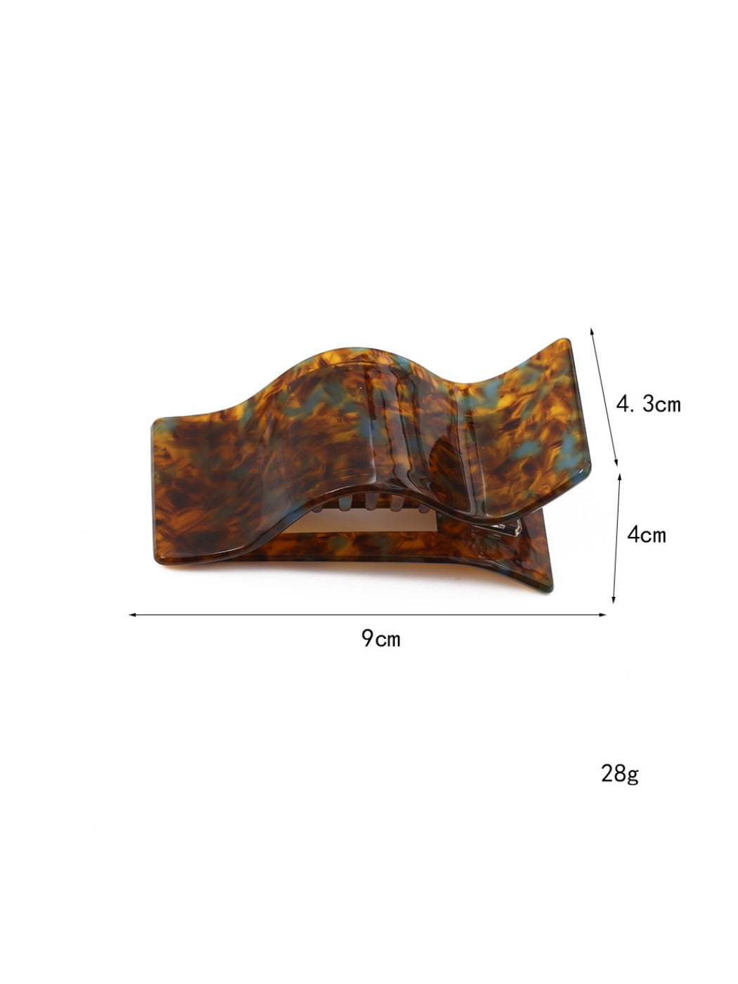 Beau - Stylish Wavy Acetate Hair Clip