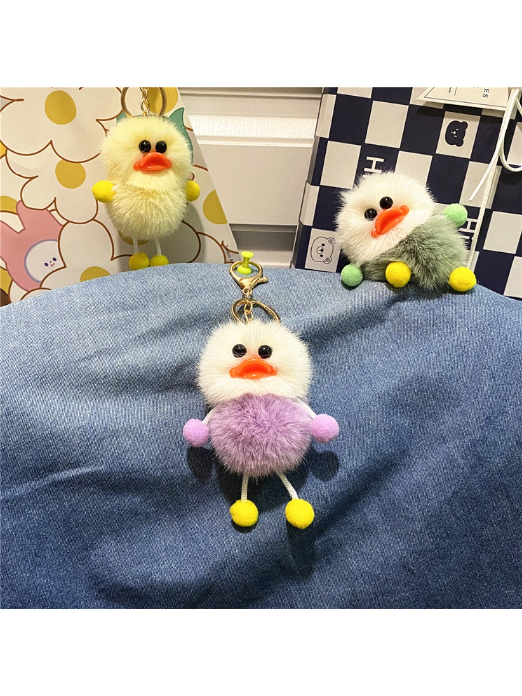 Keypus - Cute Duck Plush Bag Charm Keychain