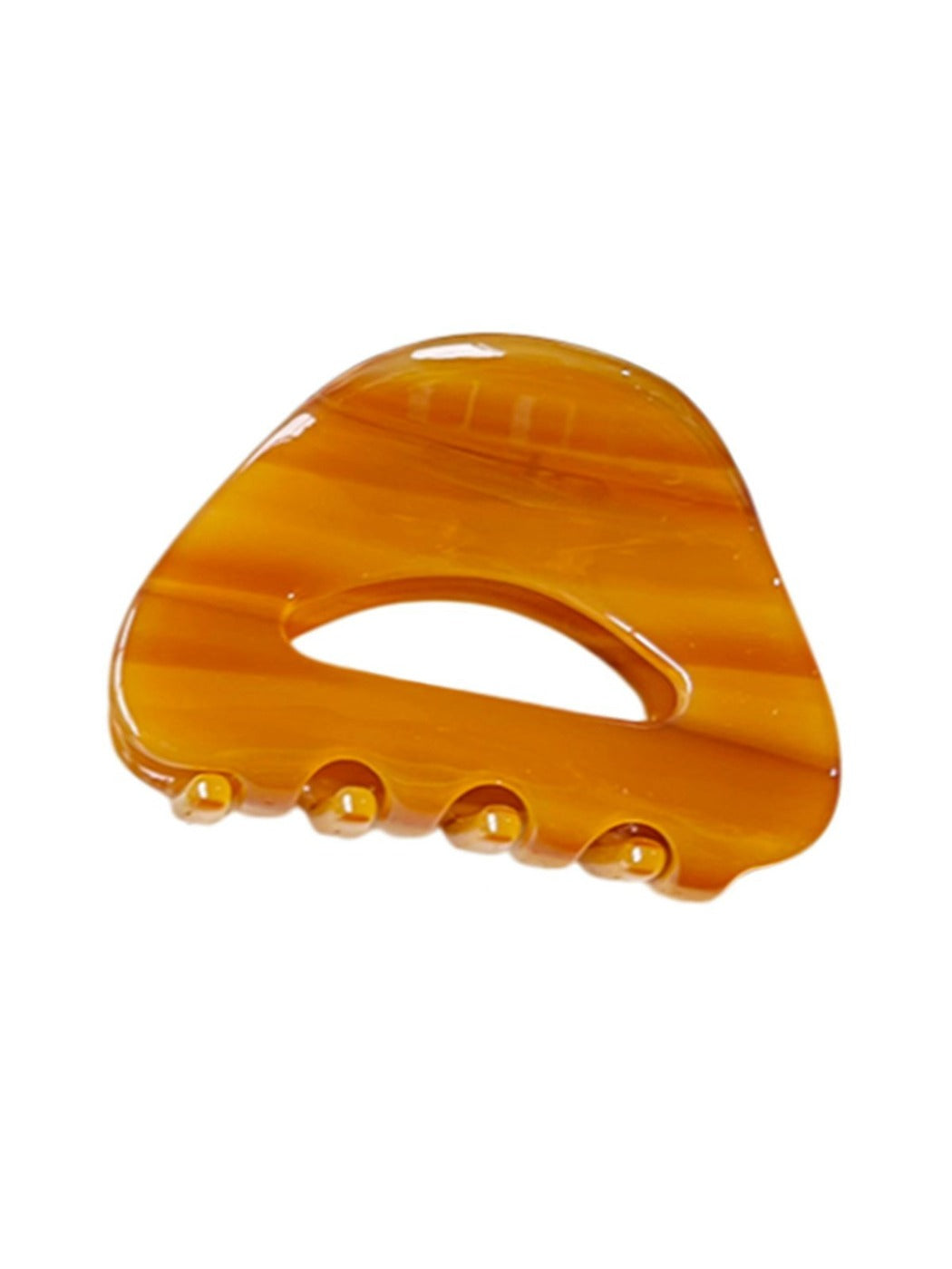Beau minimalist hollow oval claw clip displayed against a neutral background