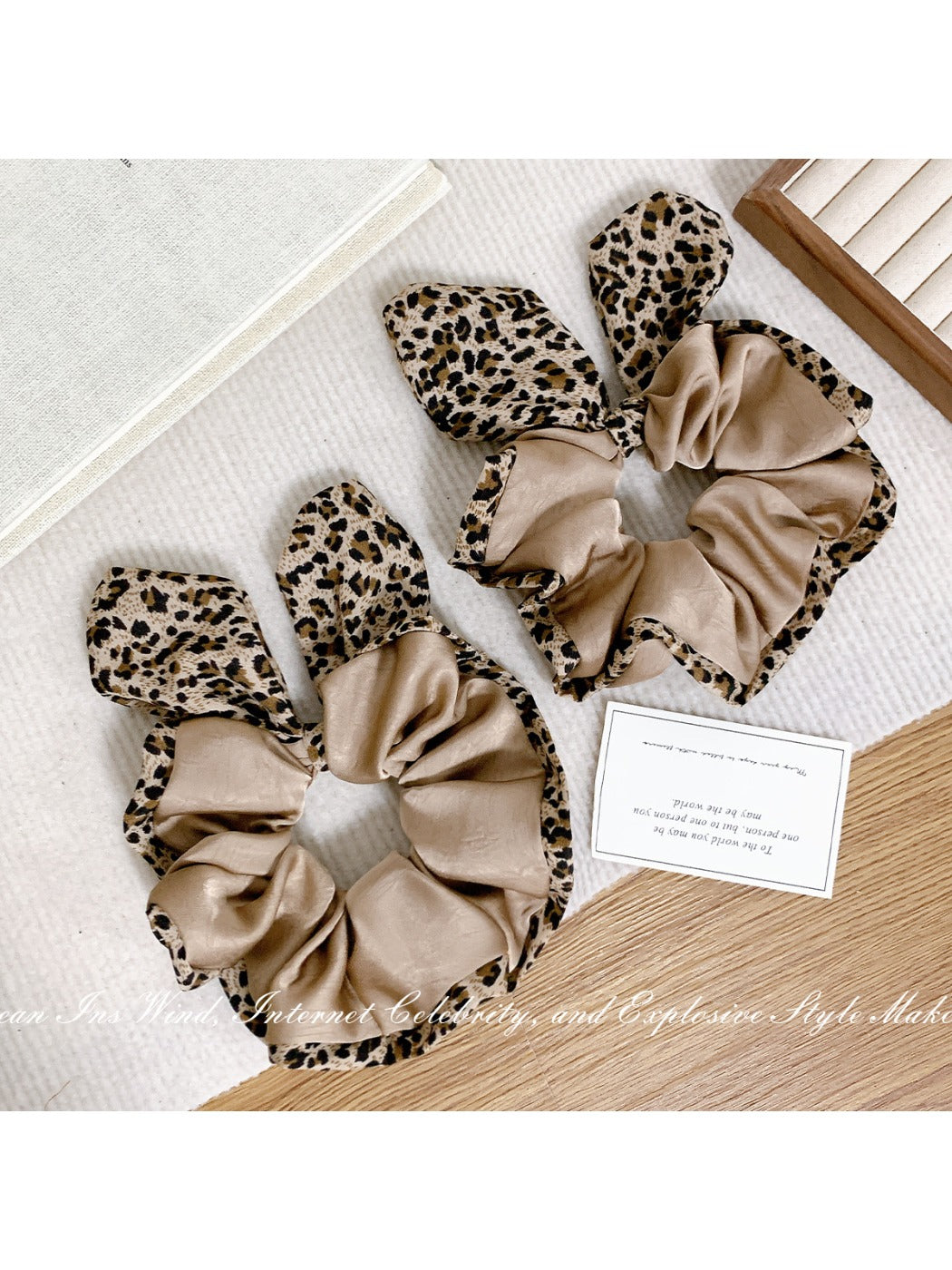 Gifty - Retro Leopard-print Hair Ring