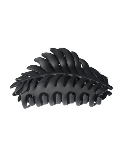 Side view of Beau leaf shaped hair clip highlighting clip mechanism