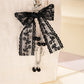 Keypus - Lace Bow Pendant Chain Phone Strap Keychain