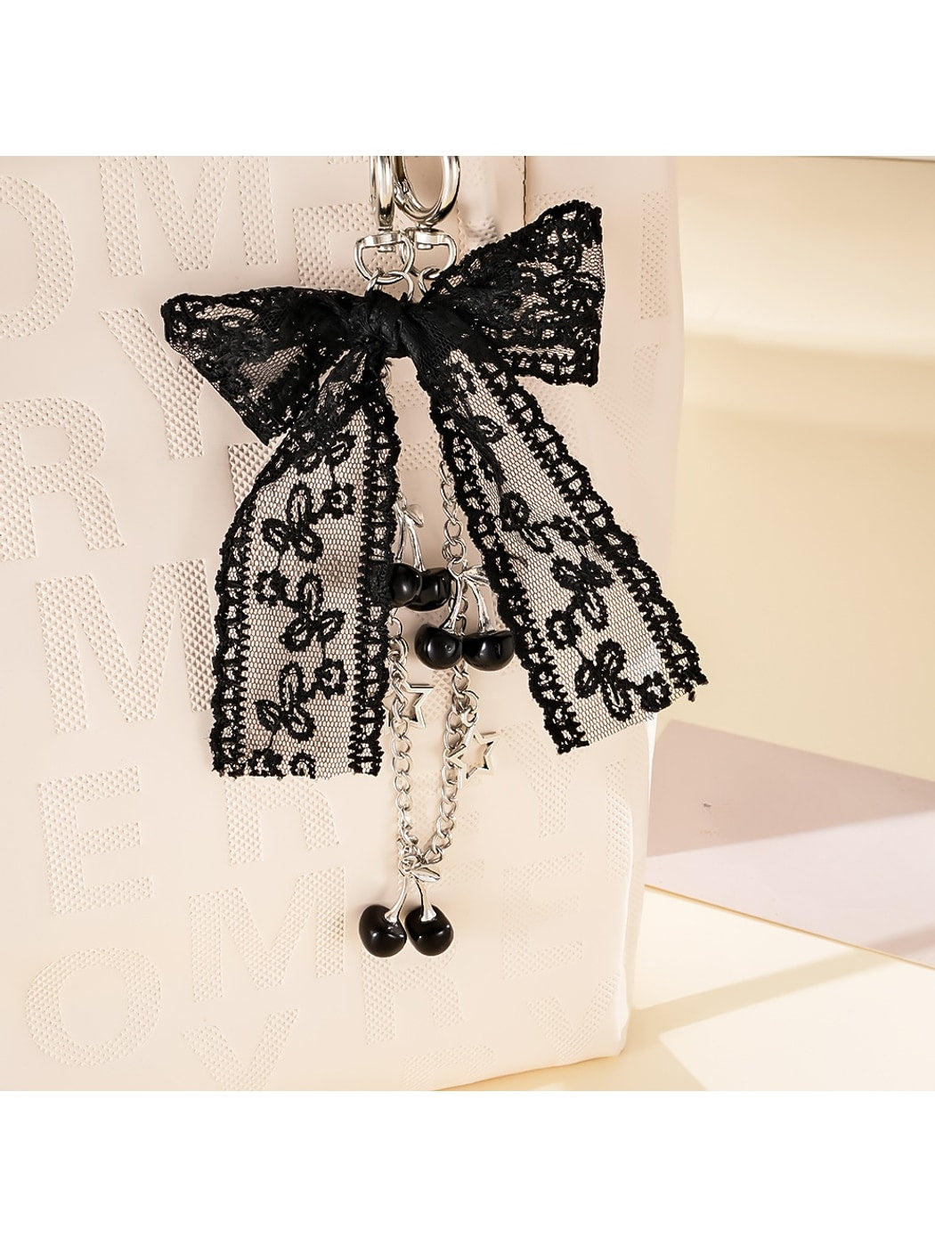 Keypus - Lace Bow Pendant Chain Phone Strap Keychain