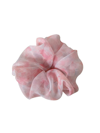 Gifty - Watercolor Mesh High Elastic Round Scrunchie
