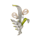 Brovia - Lily of the Valley Floral Alloy Brooch