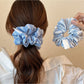 Gifty - Chic Striped Pleated Scrunchie
