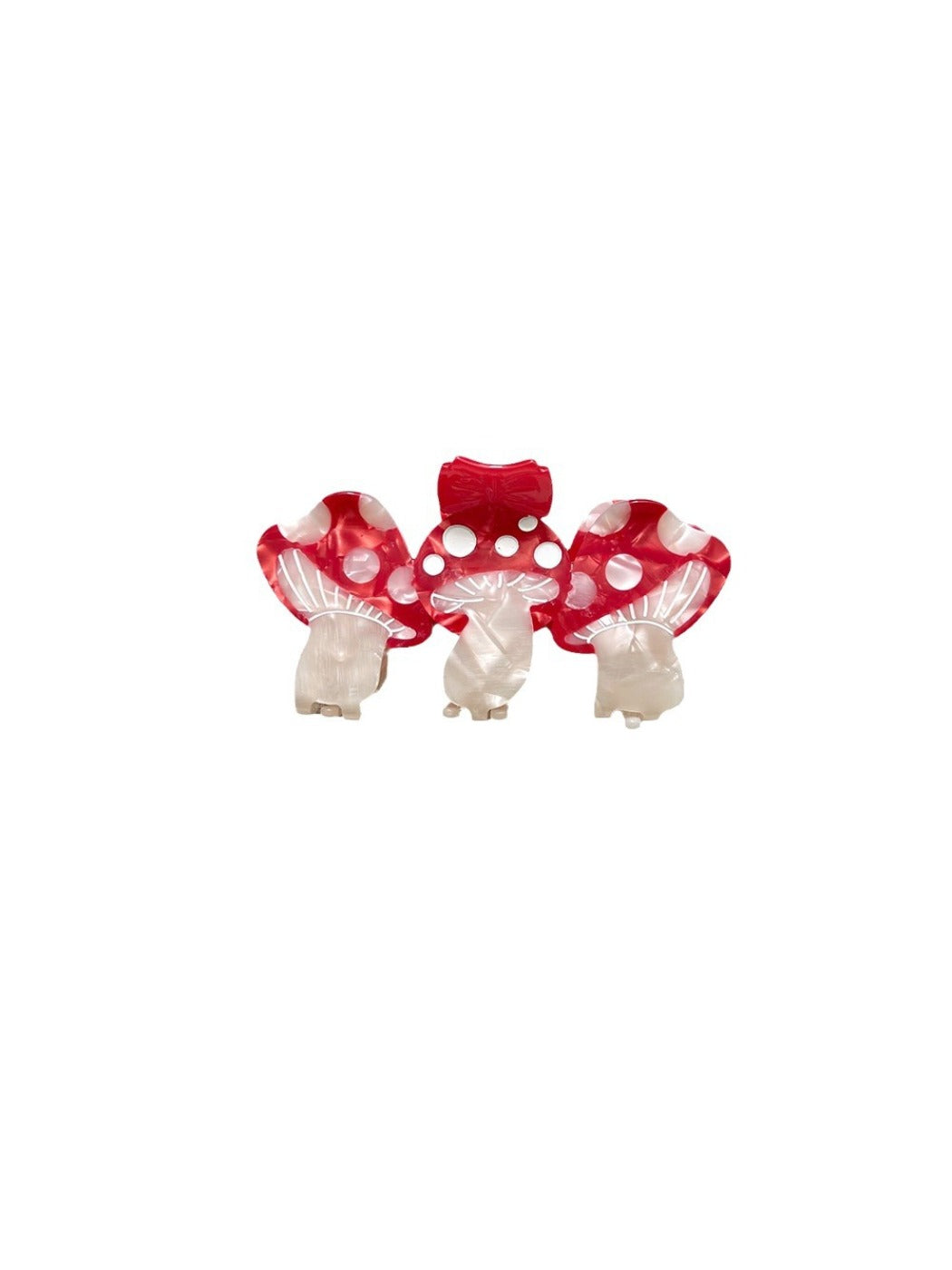 Beau - Three Mushrooms Shapes Hair Clip