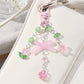 Keypus - Y2K Style Bow Wing Flower Keychain Bag Charm
