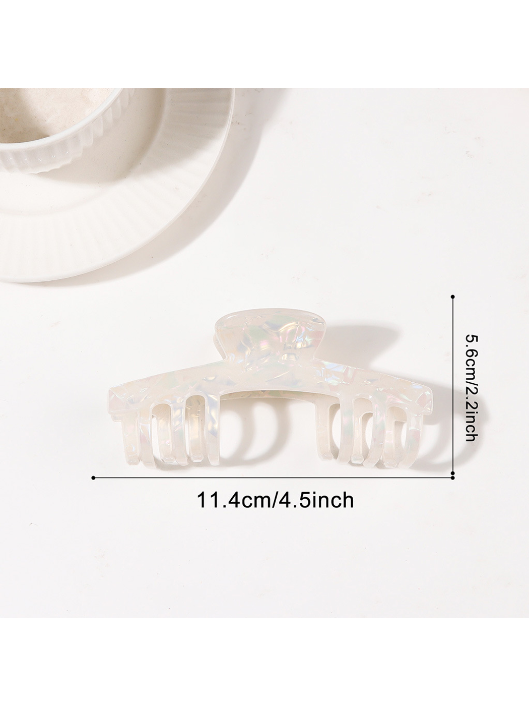 Beau - Wide Butterfly Shape PVC Hair Claw Clip