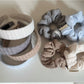 Gifty - Minimalist Striped Ruched Scrunchie