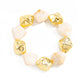 Lovra vintage beaded link bracelet laid flat highlighting bead pattern