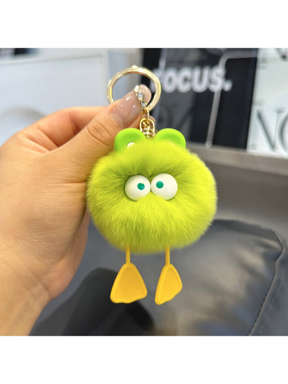Keypus - Fluffy Duck Keychain For Bags Backpacks