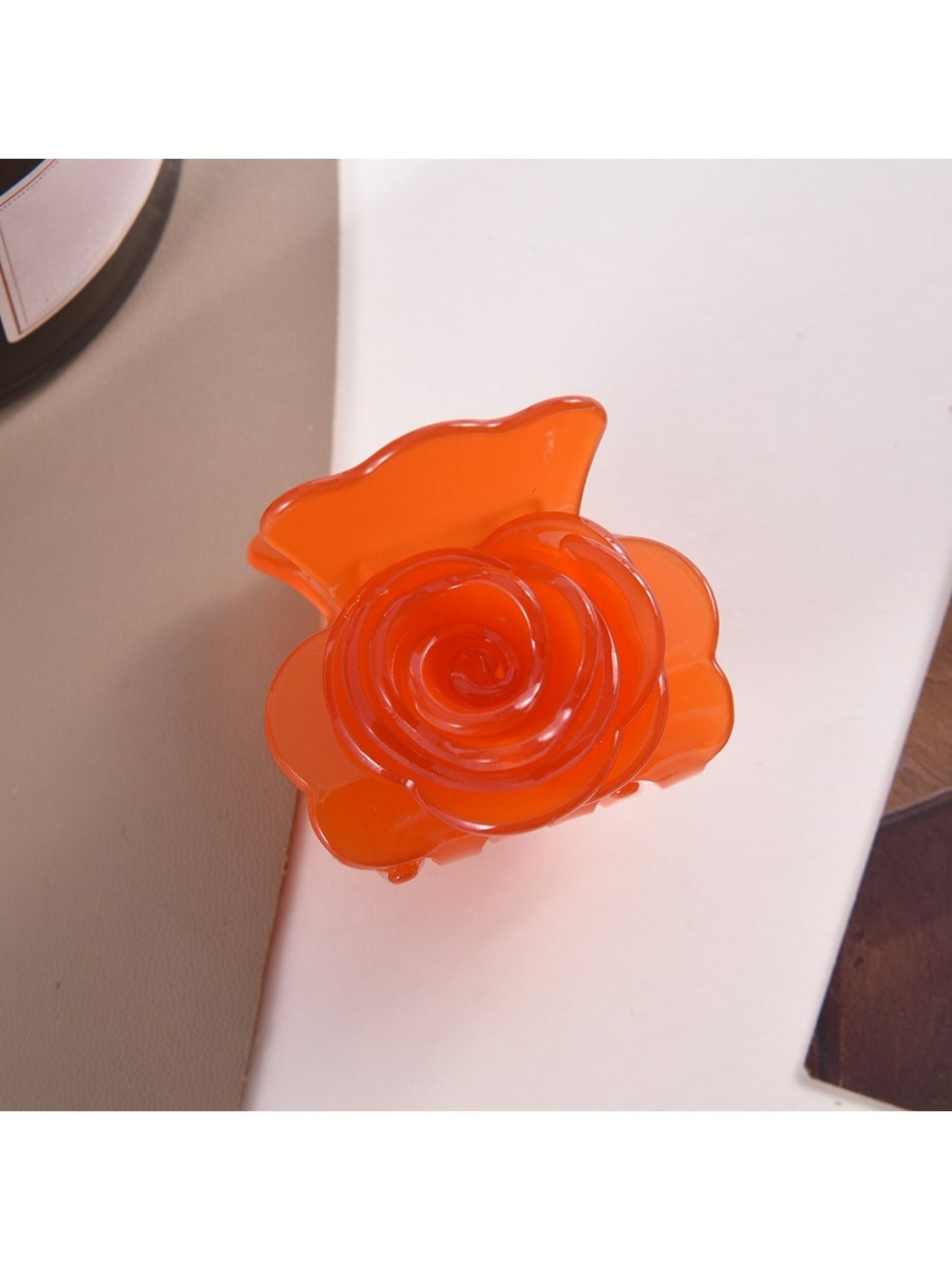 Beau - Rose Shaped Hair Claw Clip