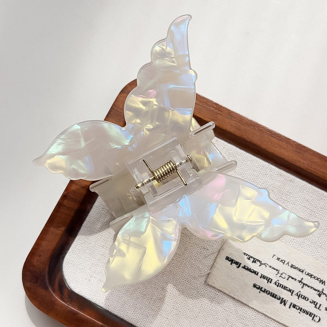 Beau - Glossy Butterfly Shape Pastel Claw Clip