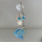 Keypus - Cute Beaded Polka Dot Shark Phone Charm