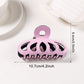 Beau - Color Block Hollow Out Claw Clip