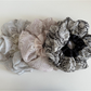 Gifty - Ruffled Layered Satin Spliced Hair Scrunchie