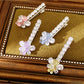 Beau - Butterfly Detail Bear Accent Duckbill Hair Clip