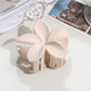 Beau - Matte Flower Design Plastic Alloy Claw Clip