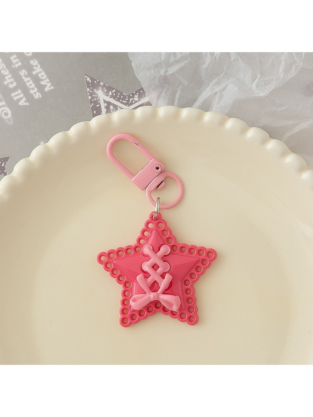 Keypus - Strap Bow Star Keychain