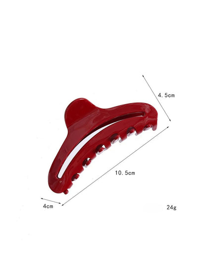 Beau - Openwork Crescent Shaped Hair Claw Clip