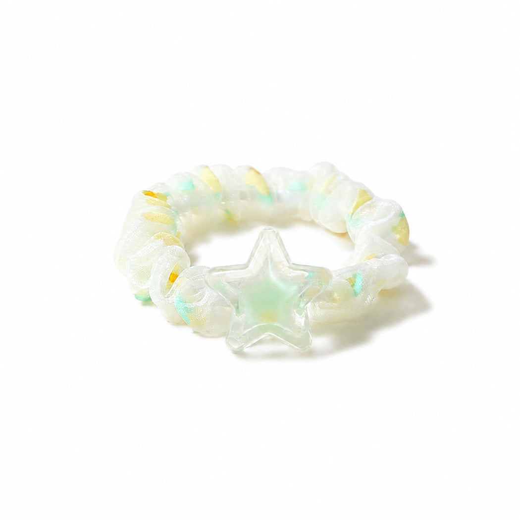 Pastel Star Hair Tie - LightGreen