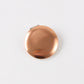 Champagne round double-sided pocket mirror