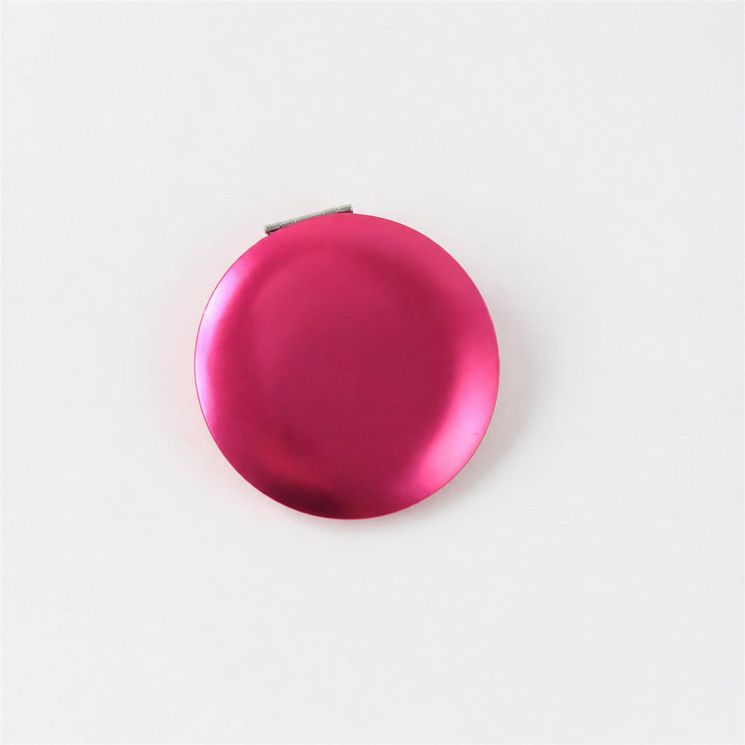 Rose round double-sided pocket mirror
