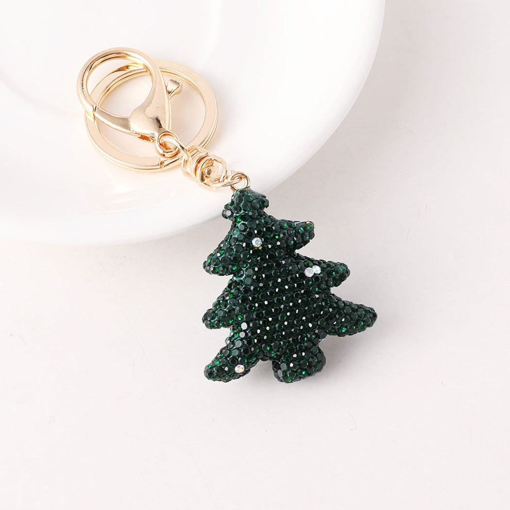 Green Christmas tree keychain