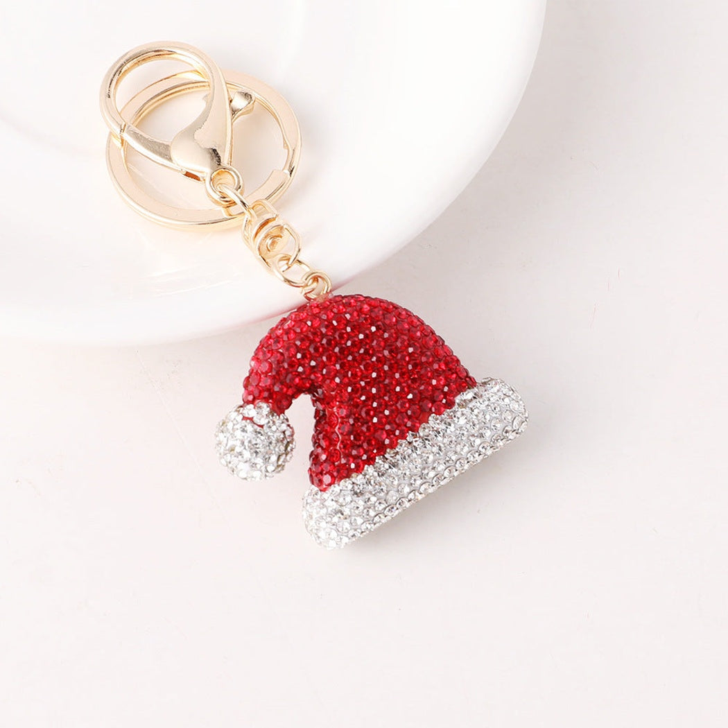 Red Christmas hat keychain
