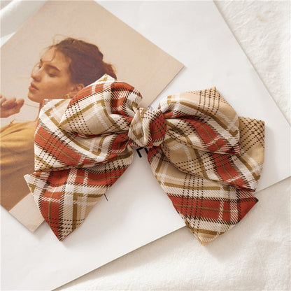 Beau - Plaid Triple Bow Hair Clip variant image 2