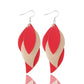 Earedge - Blue Layered Leaf Earrings 11292