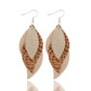 Earedge - Blue Layered Leaf Earrings 11293