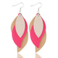 Earedge - Blue Layered Leaf Earrings 11294