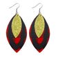 Earedge - Blue Layered Leaf Earrings 11744