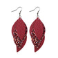 Earedge - Blue Layered Leaf Earrings 10698