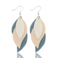Earedge - Blue Layered Leaf Earrings 11876