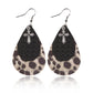 Earedge - Blue Layered Leaf Earrings 10007