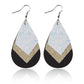 Earedge - Blue Layered Leaf Earrings 10106