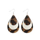 Earedge - Blue Layered Leaf Earrings 11842