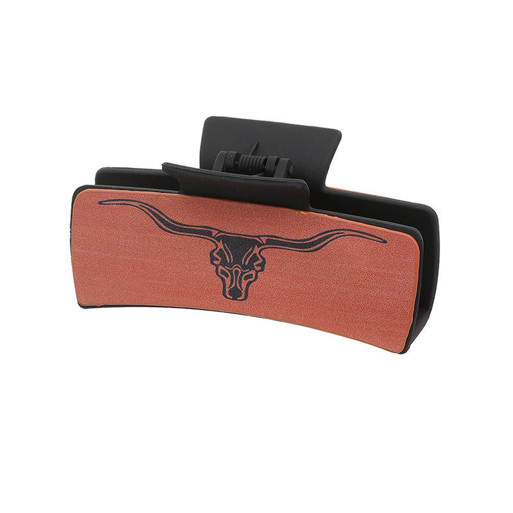 Beau - Rust Western Symbol Hair Claw