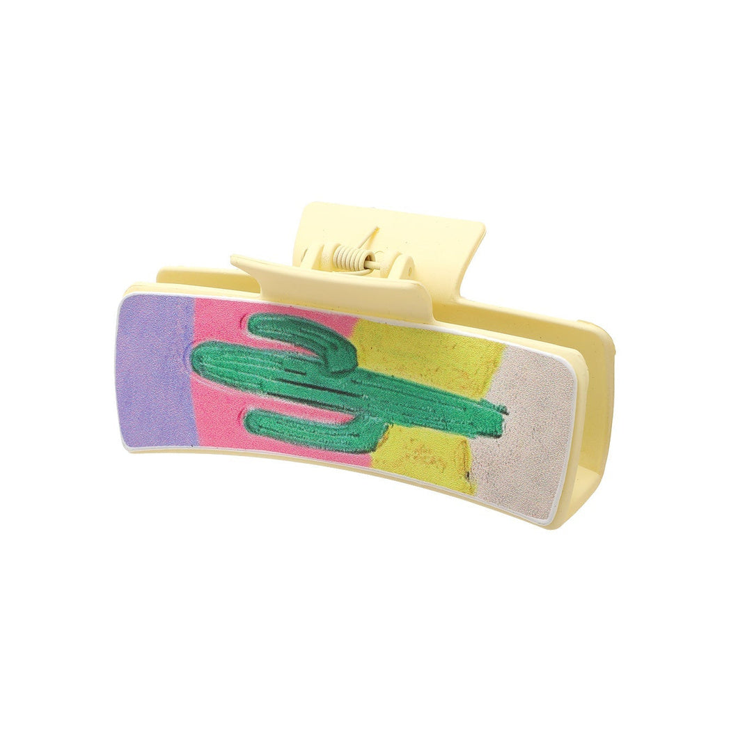 Beau - Pastel Cactus Letter Hair Claw 90148