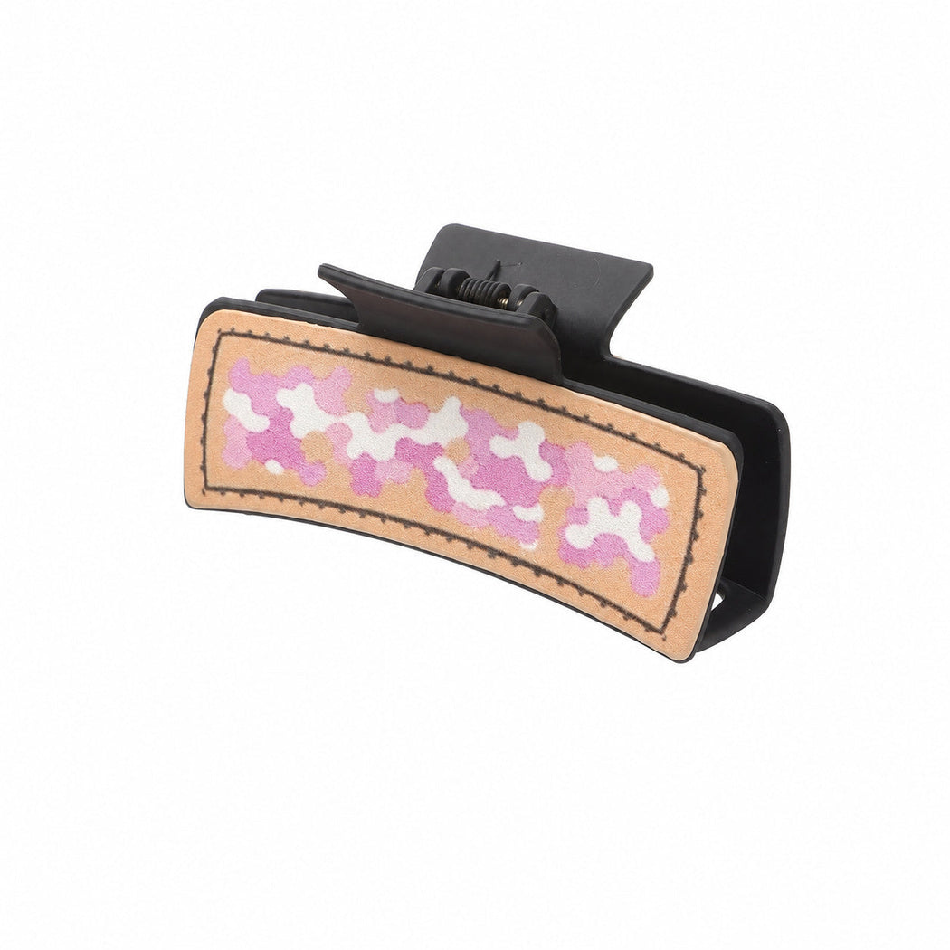 Beau - Sunflower Cow Print Hair Claw 90110