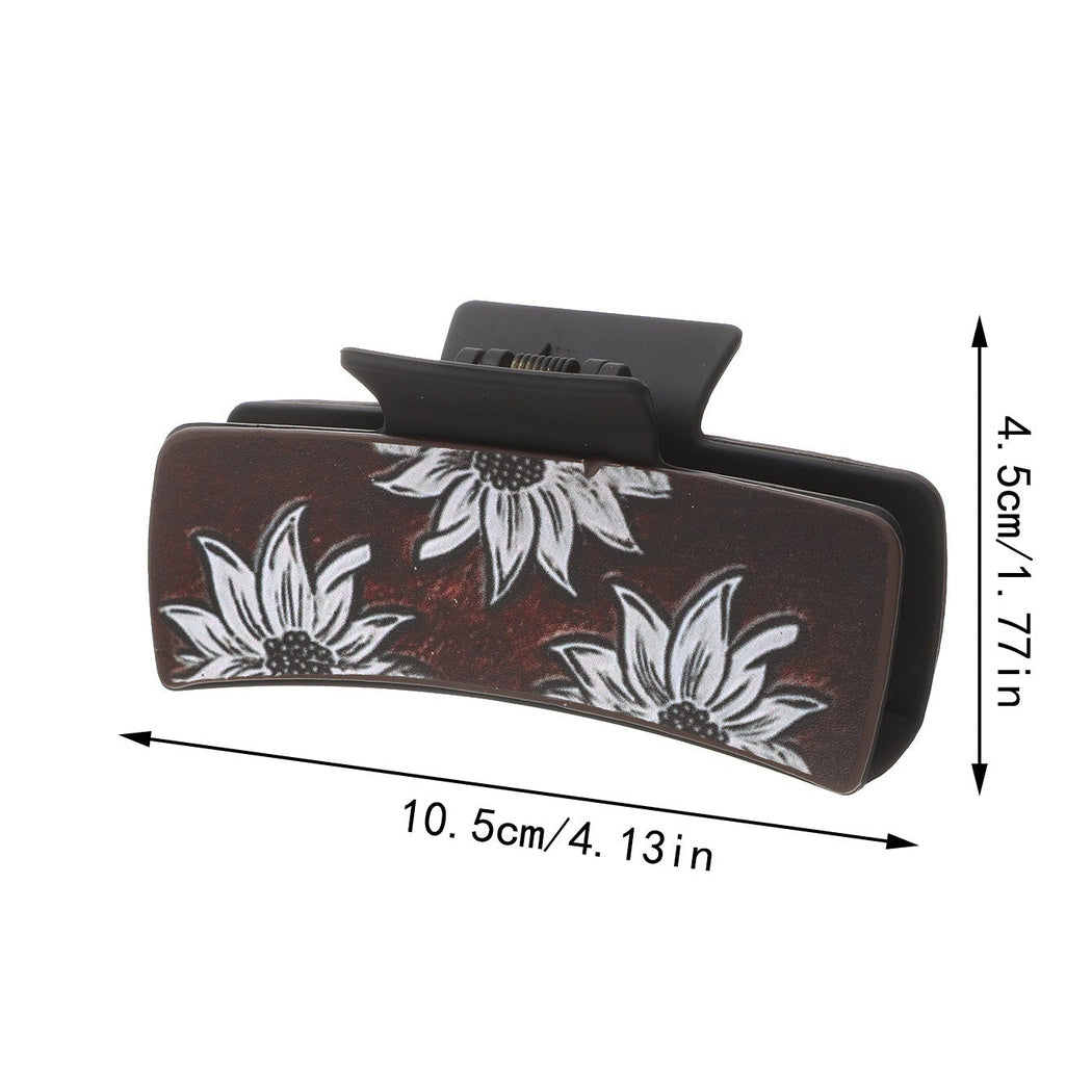Beau - Hide Print Western Hair Claw 90239