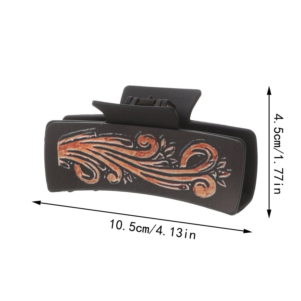 Beau - Hide Print Western Hair Claw 90241