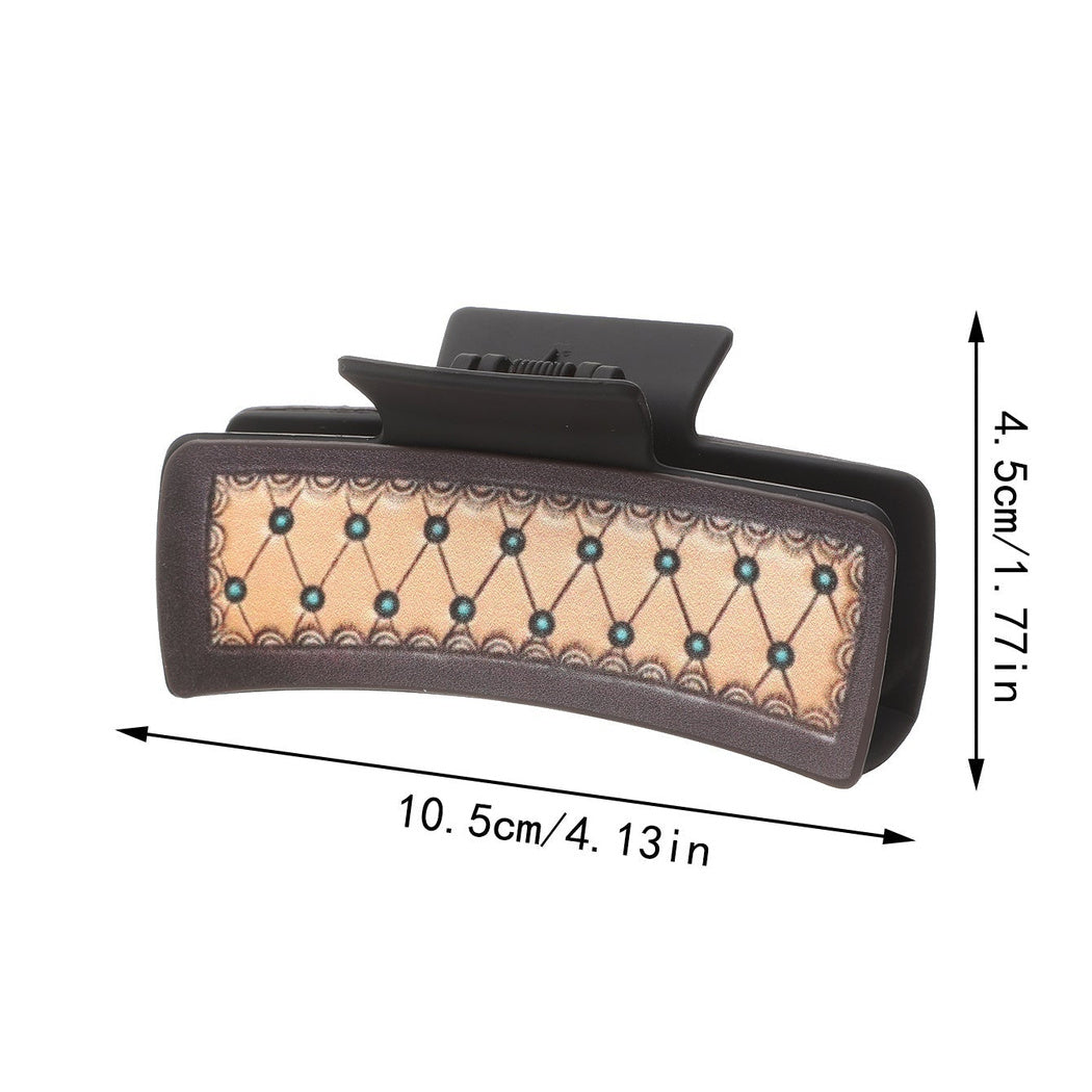 Beau - Hide Print Western Hair Claw 90243