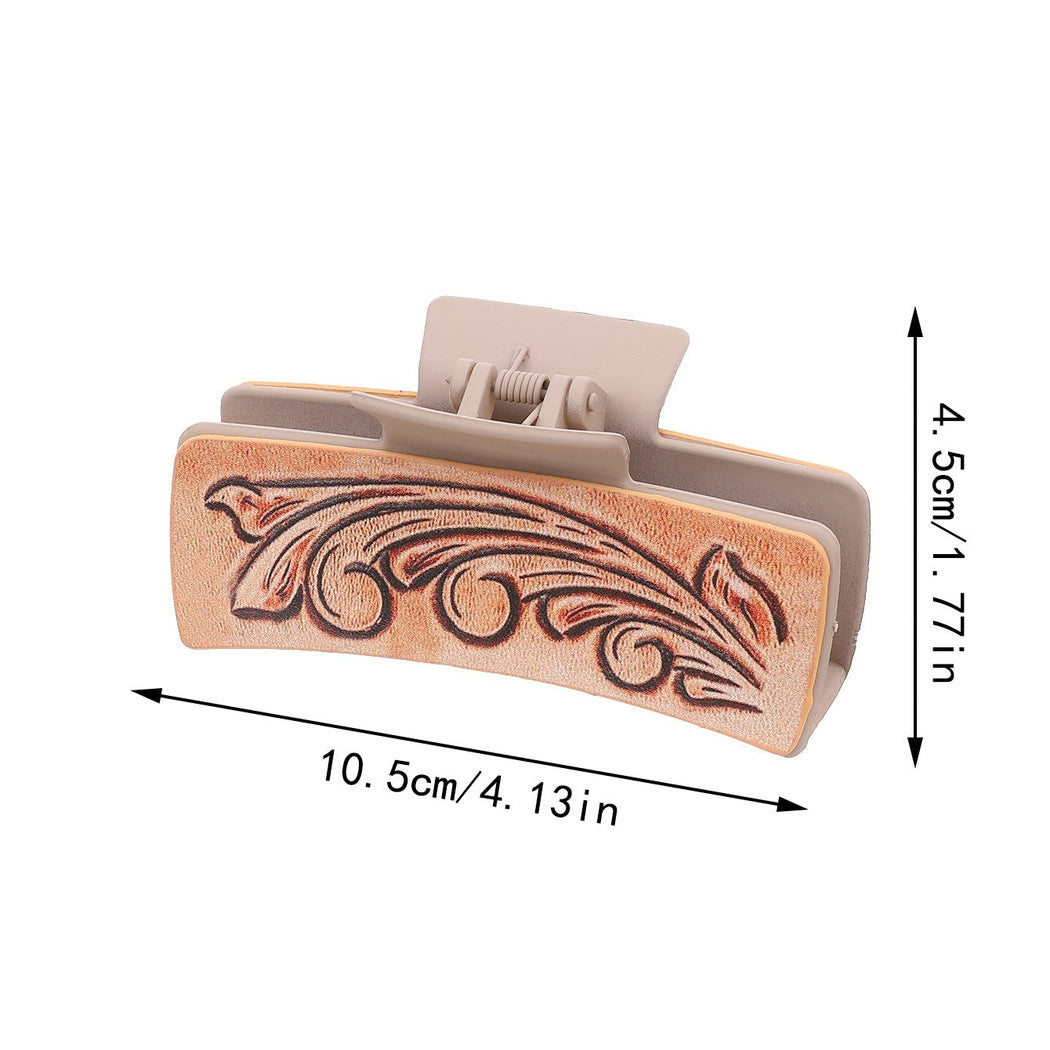 Beau - Hide Print Western Hair Claw 90083