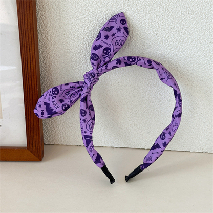Halloween Skull Bunny Ear Headband variant image