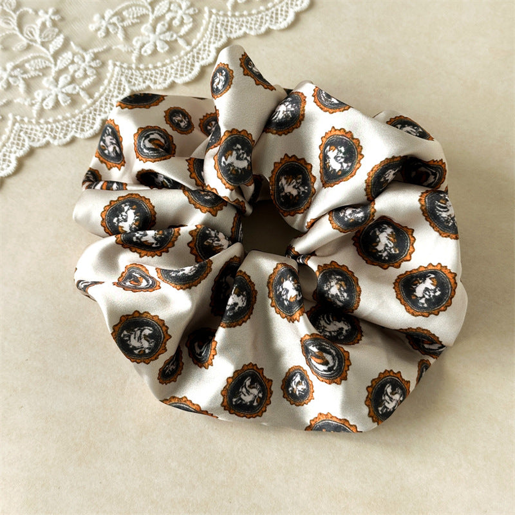 Leopard Glossy Scrunchie Trio variant image